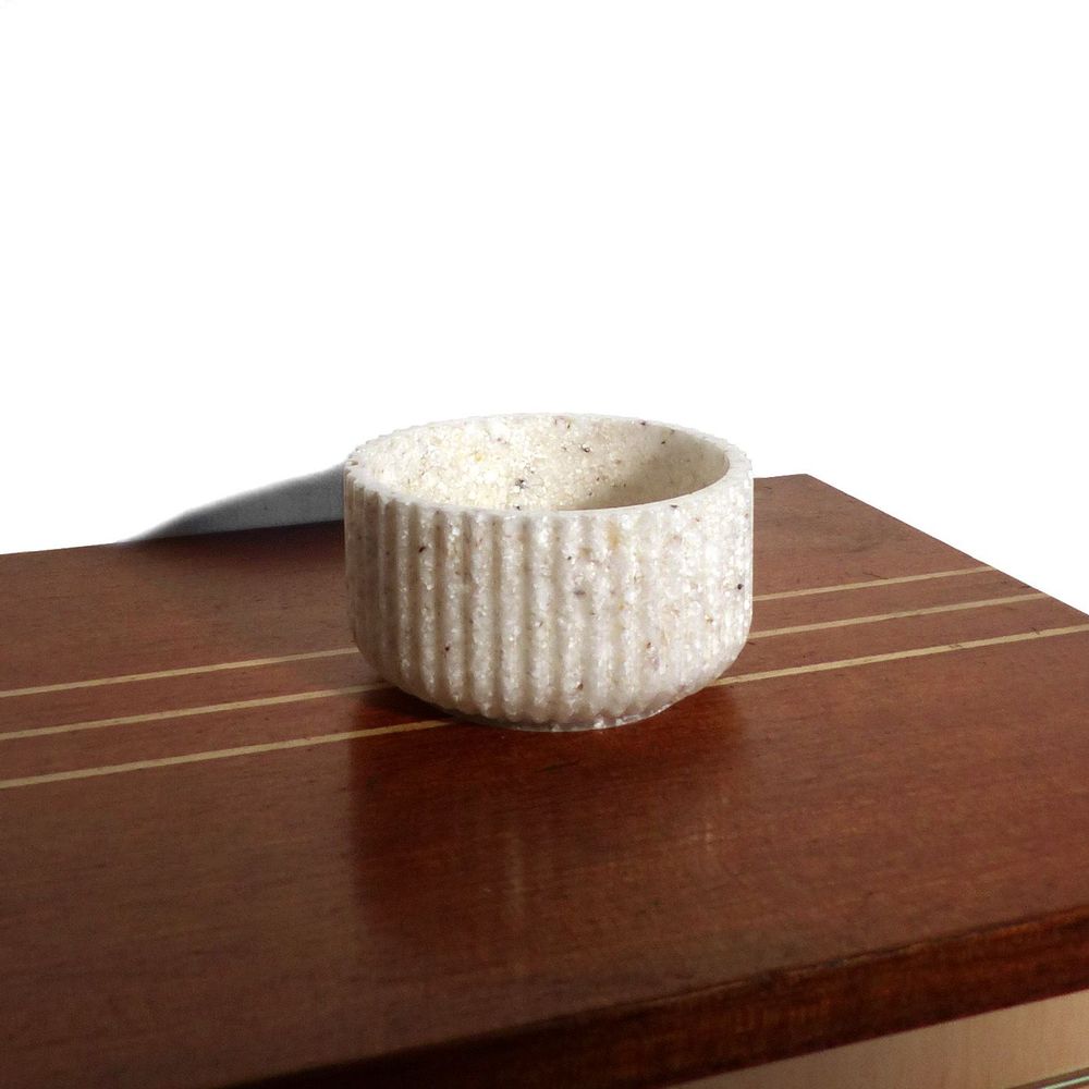 Design objects - Handmade jars & candle holder made of recycled oyster shells Materialys - MATERIALYS