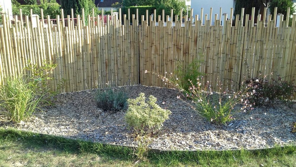 Outdoor decorative accessories - Natural bamboo fence from the Japanese range Ref: 5-JF - BAMBOULAND