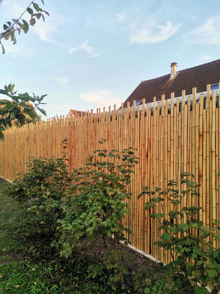 Outdoor decorative accessories - Natural bamboo fence from the Japanese range Ref: 5-JF - BAMBOULAND