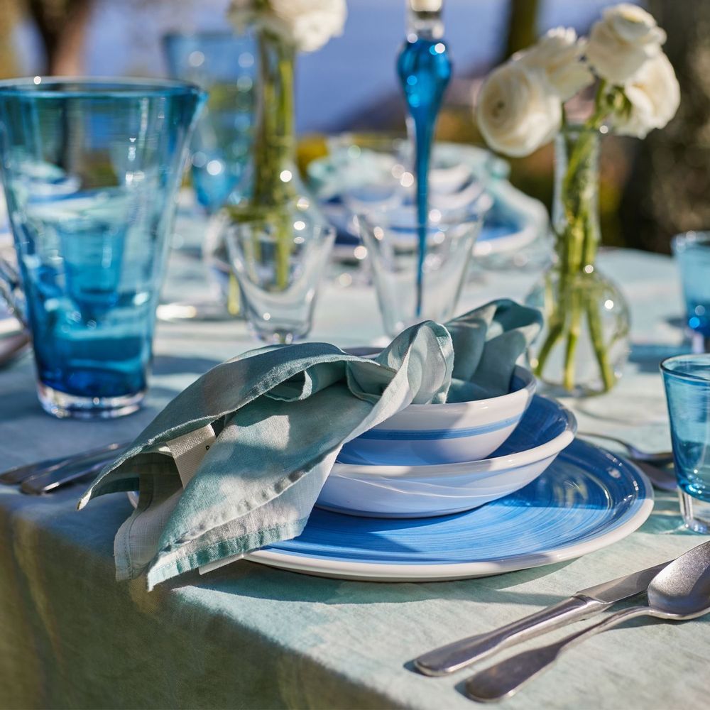 Table cloths - NUAGES Linen Tablecloths & Napkins - SUMMERILL AND BISHOP