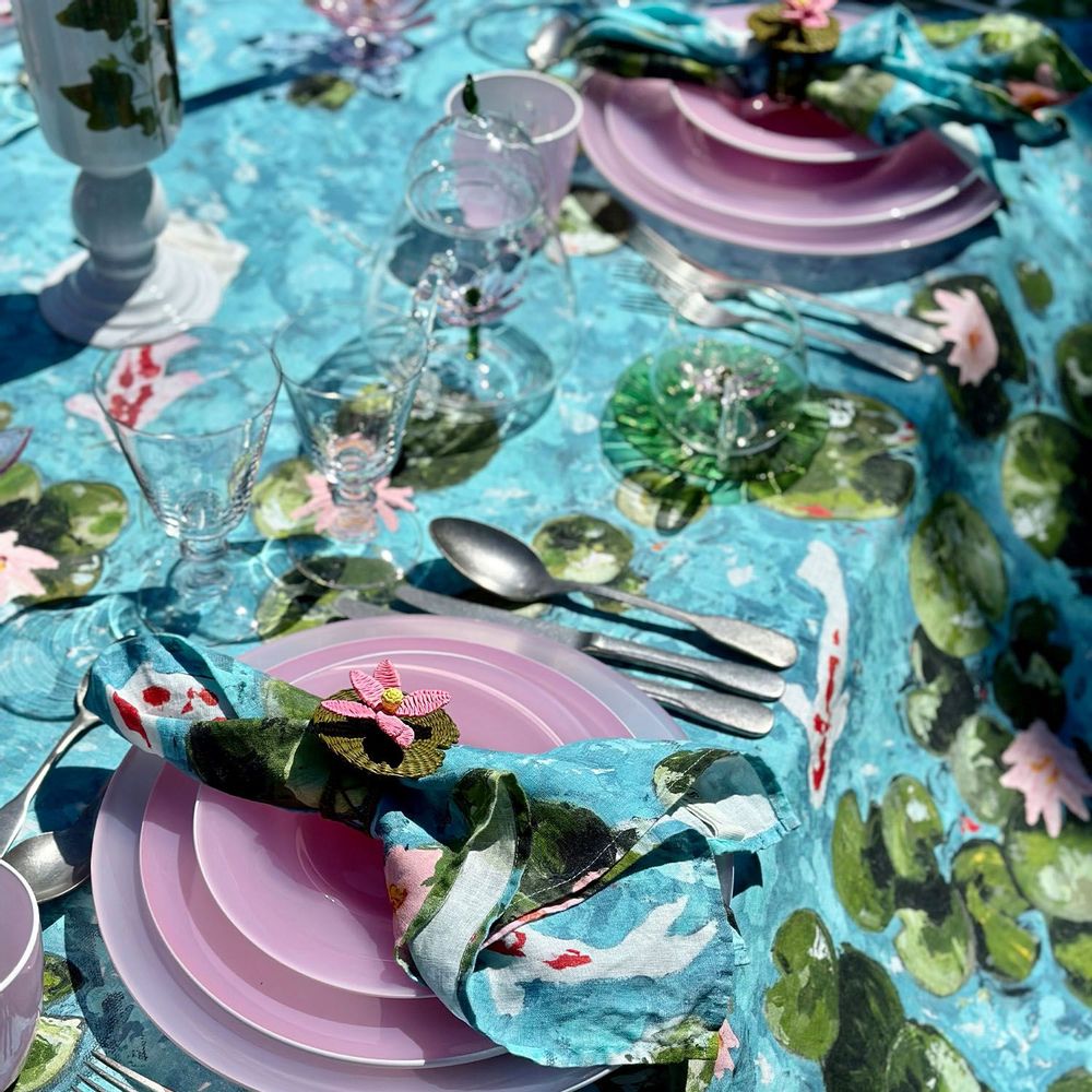 Nappes - Nappes et serviettes en lin WATERLILY - SUMMERILL AND BISHOP