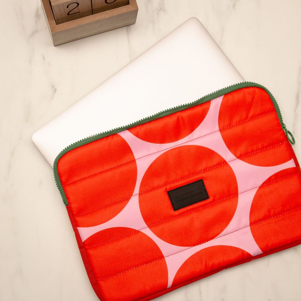 Papeterie bureau - HOUSSE D'ORDINATEUR PORTABLE POISSONS BLEU CLAIR 15" HF - HELIO FERRETTI