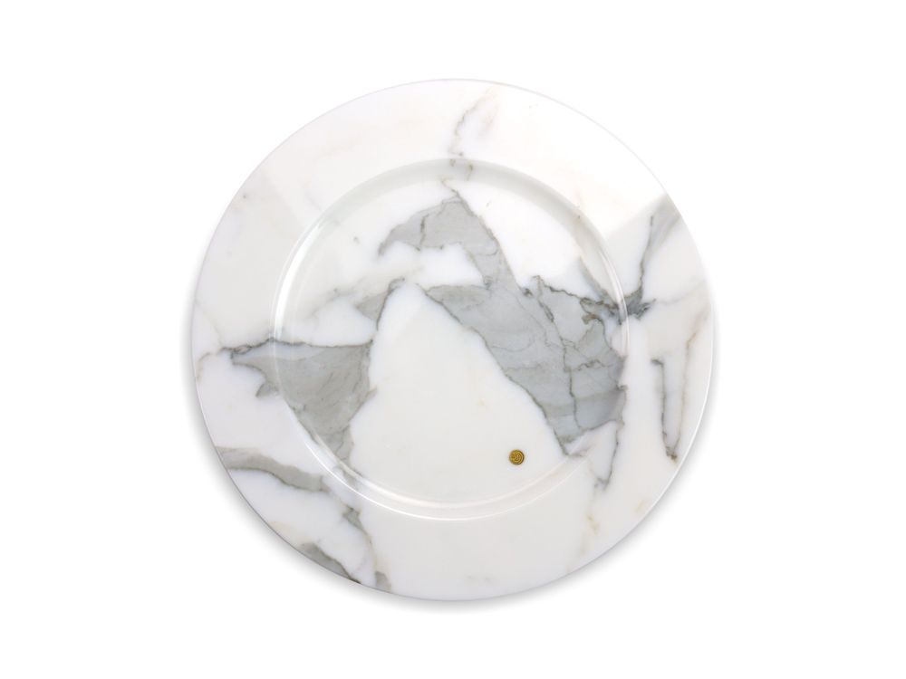 Assiettes de réception - Assiettes de rangement en marbre statuaire - ATELIER BARBERINI & GUNNELL