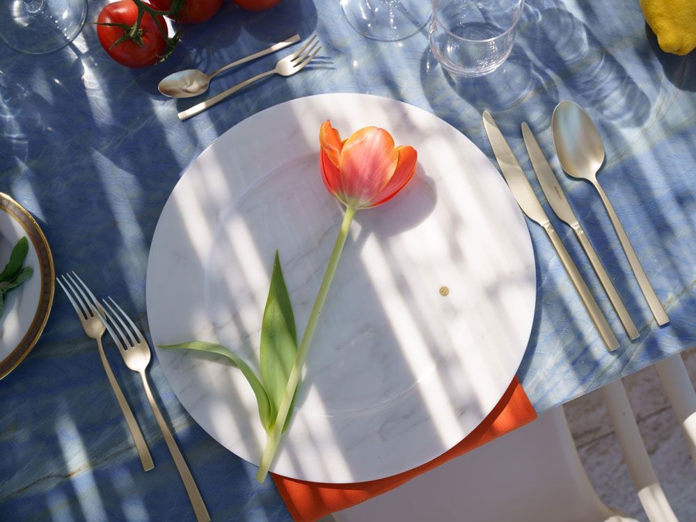 Assiettes de réception - Assiettes de rangement en marbre statuaire - ATELIER BARBERINI & GUNNELL