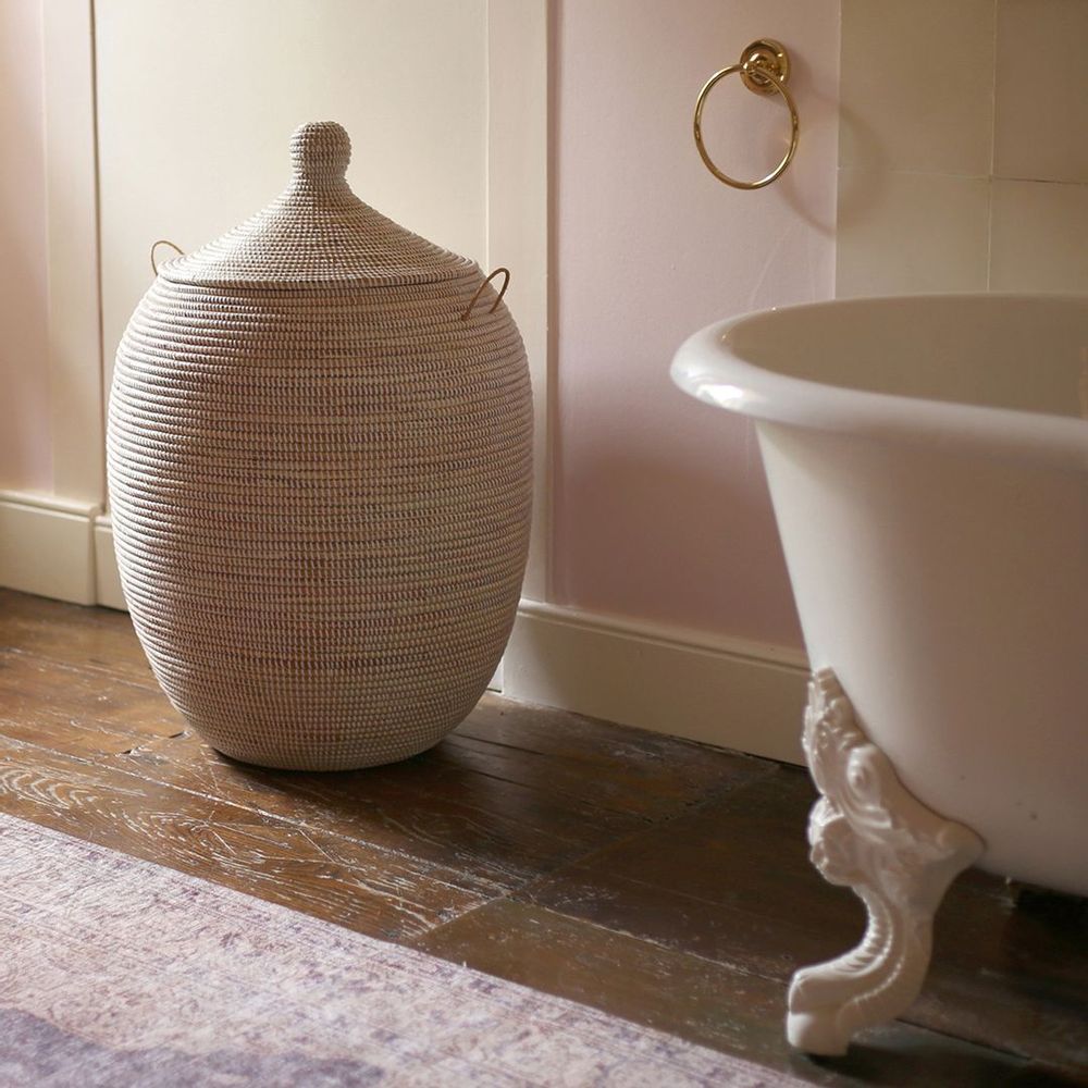 Laundry baskets - EGG African Basket LARGE - H 80 cm / Ø 55 cm - KAWOBAZAAR