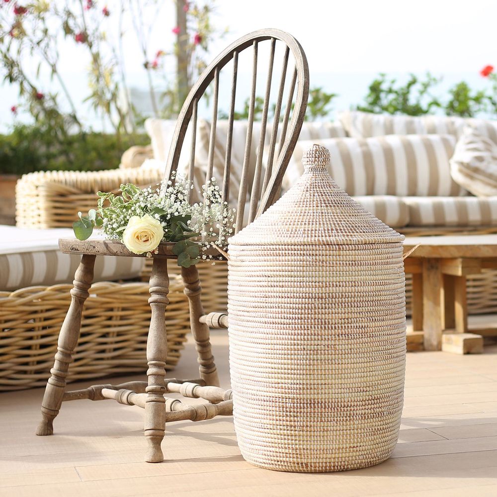 Objets de décoration - EGG Panier Africain MEDIUM - H 60 cm / Ø 40 cm - KAWOBAZAAR