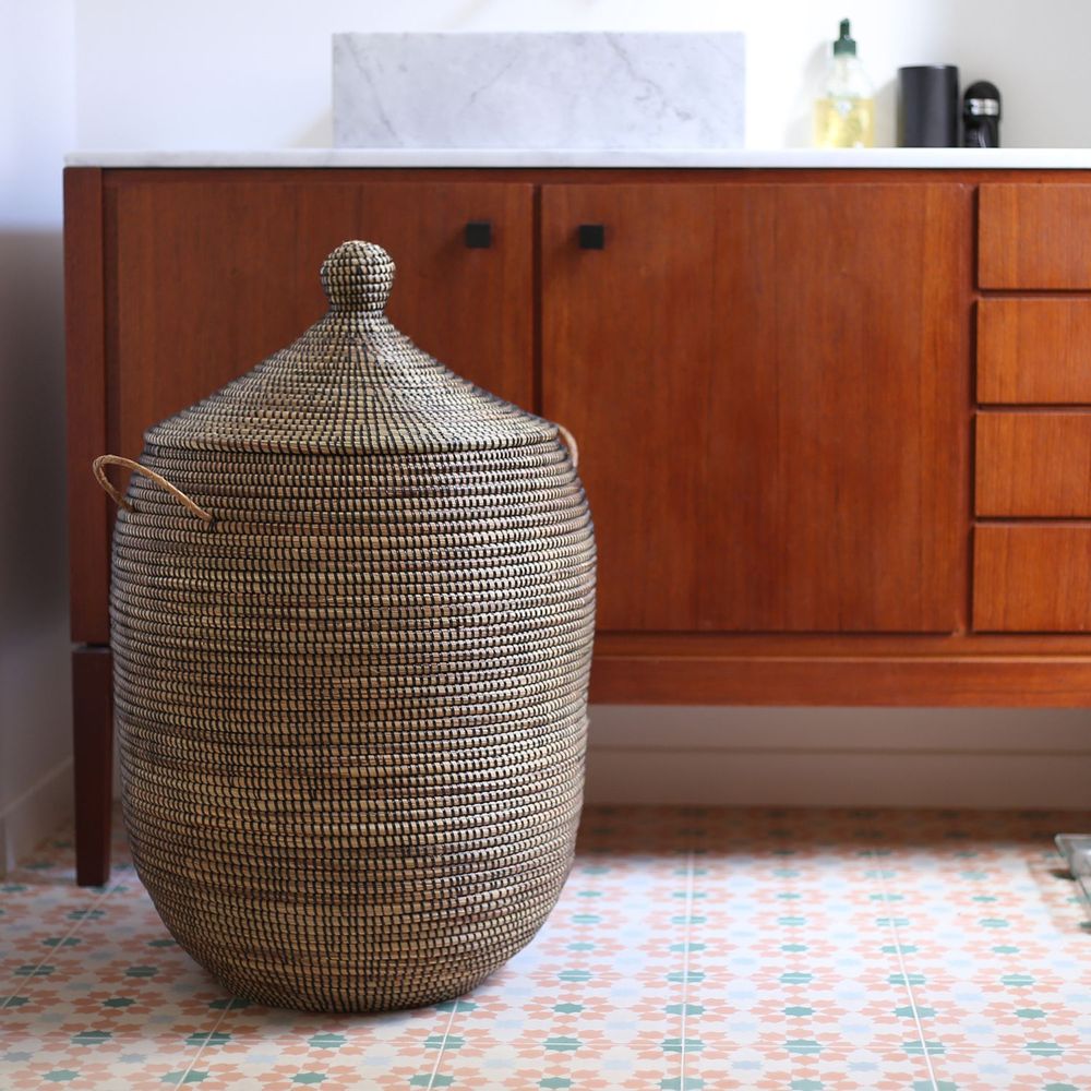 Objets de décoration - EGG Panier Africain MEDIUM - H 60 cm / Ø 40 cm - KAWOBAZAAR