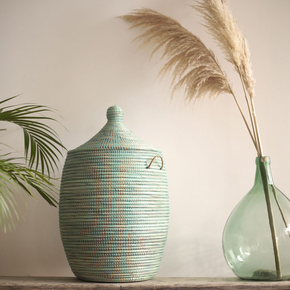 Objets de décoration - EGG Panier Africain MEDIUM - H 60 cm / Ø 40 cm - KAWOBAZAAR