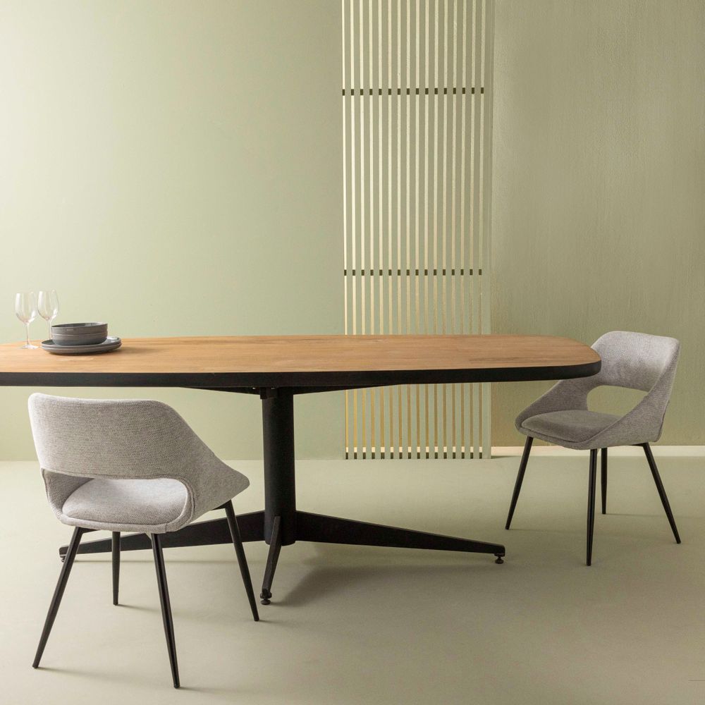 Chairs - Elodie grey chair - SIGNATURE MOBILIER ET DÉCORATION