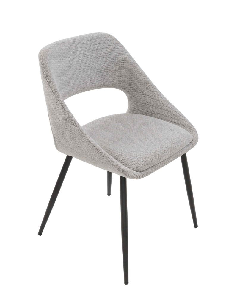 Chairs - Elodie grey chair - SIGNATURE MOBILIER ET DÉCORATION