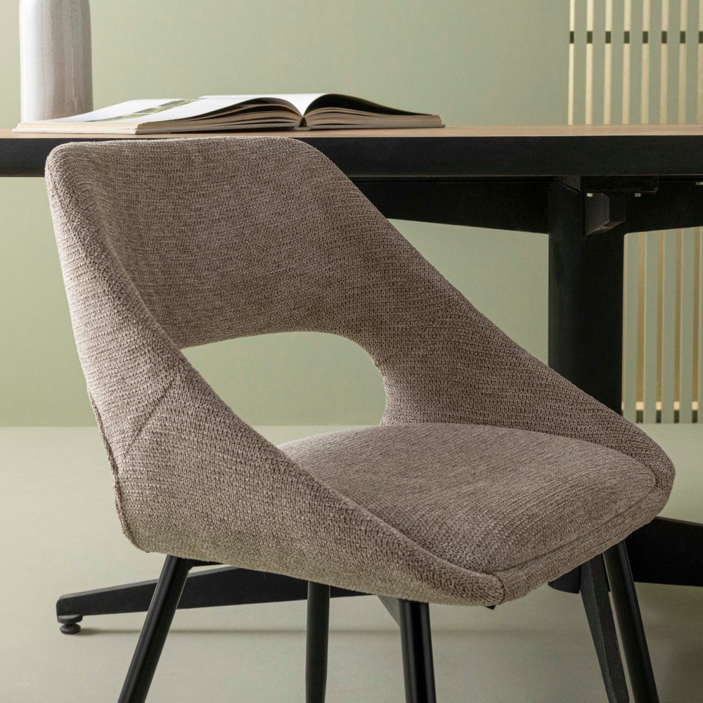 Chairs - Elodie grey chair - SIGNATURE MOBILIER ET DÉCORATION