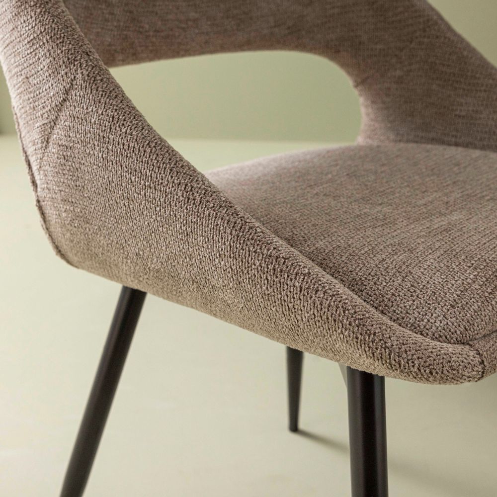 Chairs - Elodie grey chair - SIGNATURE MOBILIER ET DÉCORATION