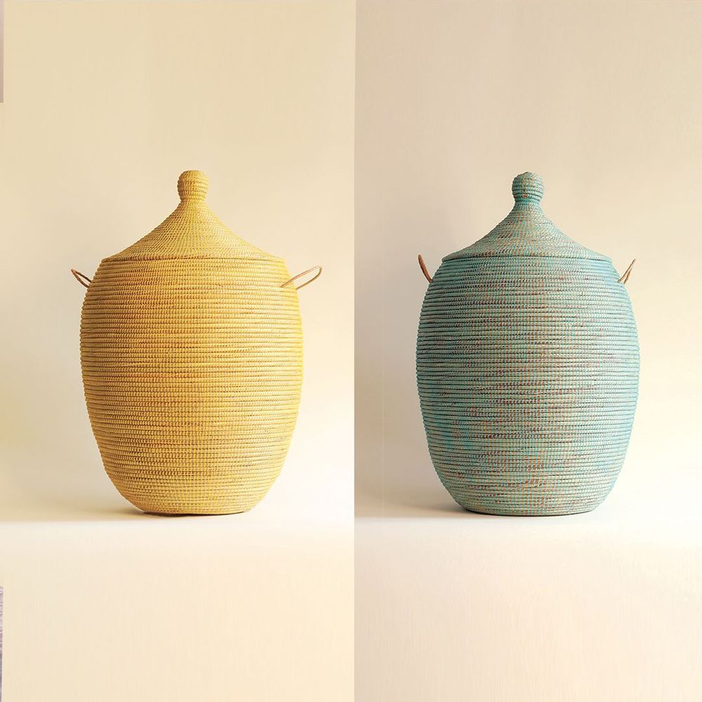 Laundry baskets - EGG African Basket LARGE - H 80 cm / Ø 55 cm - KAWOBAZAAR