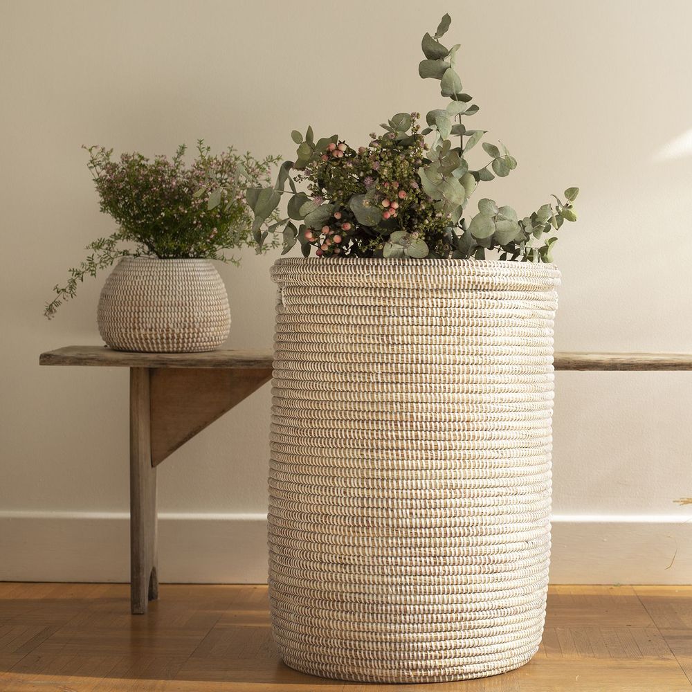Decorative objects - EPUR Panier Africain LARGE - H 60 cm / Ø 40 cm - KAWOBAZAAR