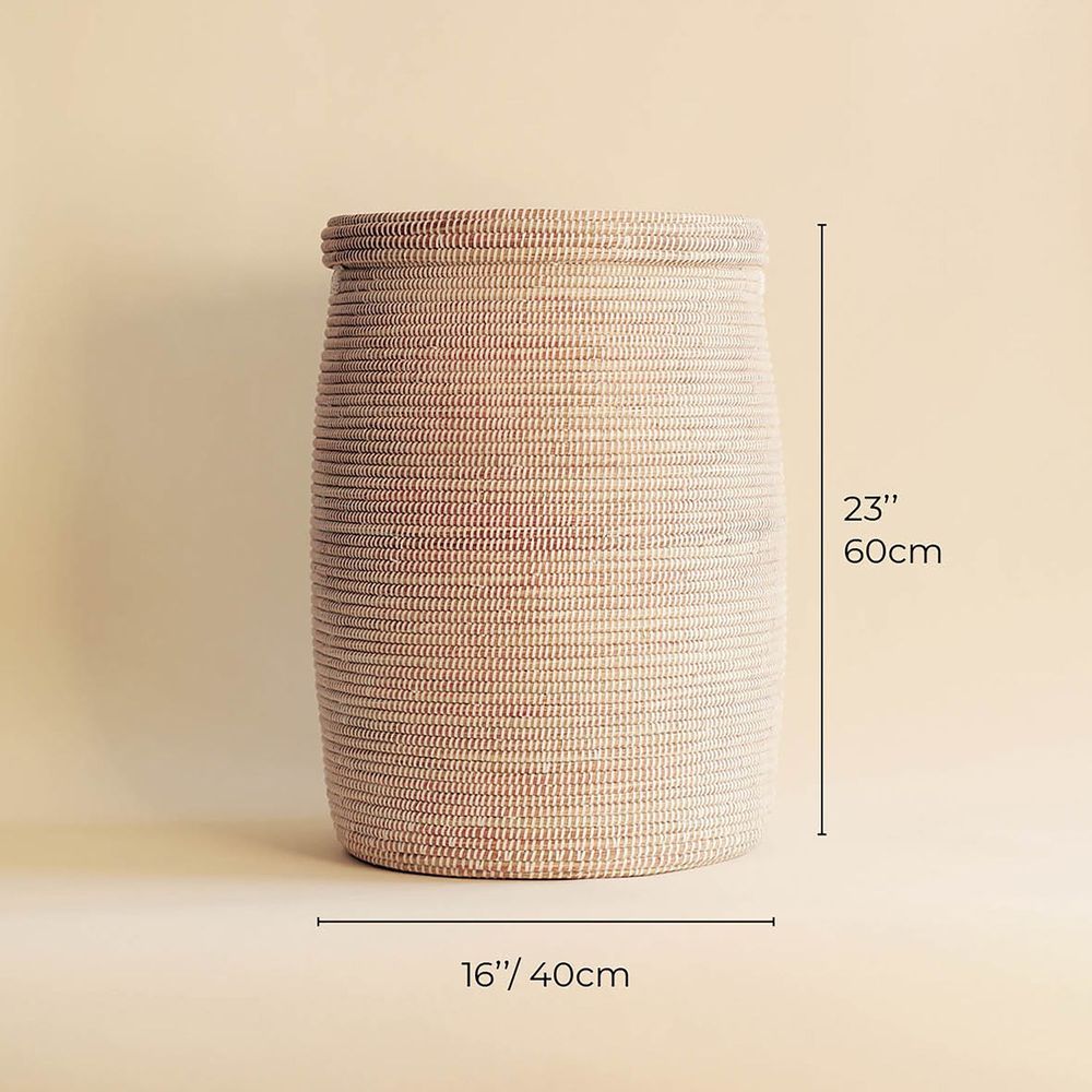 Decorative objects - EPUR Panier Africain LARGE - H 60 cm / Ø 40 cm - KAWOBAZAAR