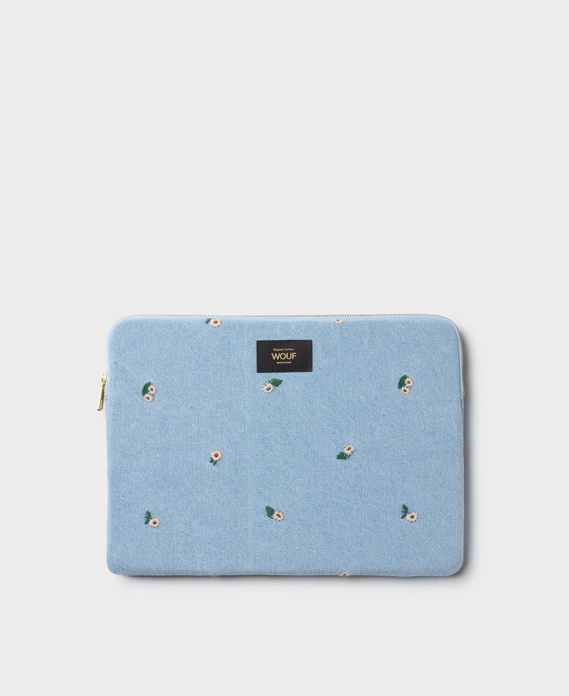Travel accessories - Ines Denim Laptop Sleeve ♻️ - WOUF