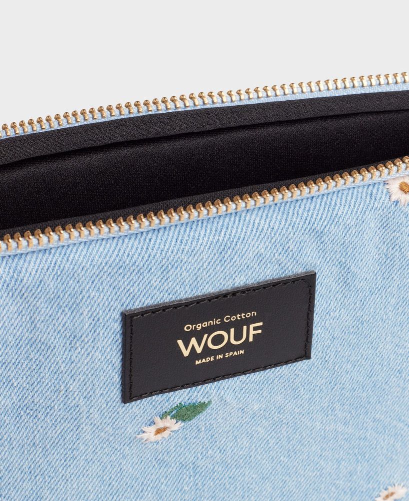 Travel accessories - Ines Denim Laptop Sleeve ♻️ - WOUF