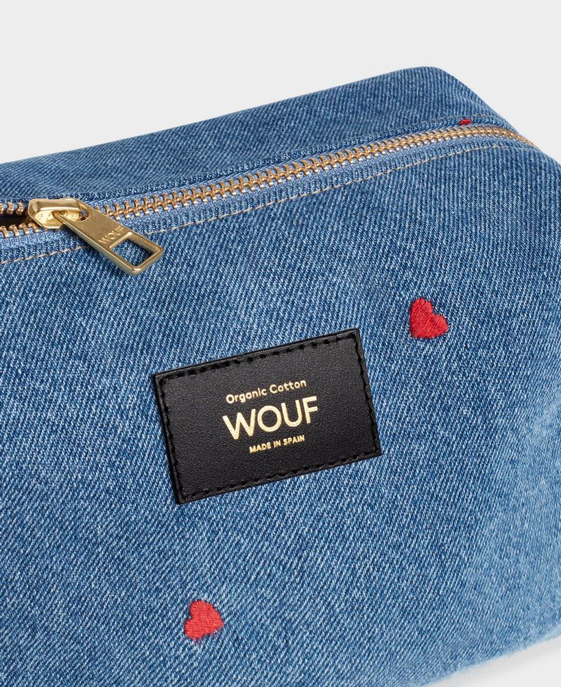 Mounting accessories - Anais Denim Toiletry Bag ♻️ - WOUF