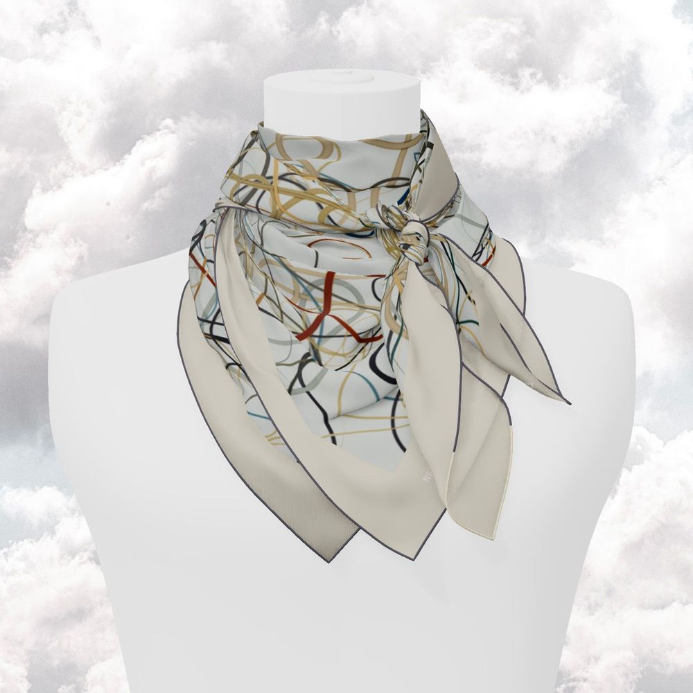 Scarves - Customizable silk squares - Whiplash - NEYMO PARIS