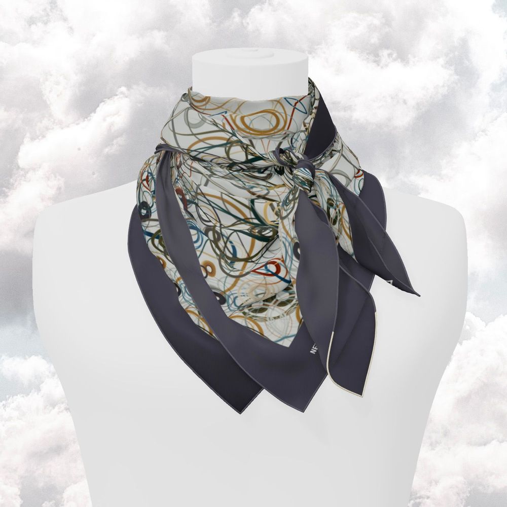 Scarves - Customizable silk squares - Whiplash - NEYMO PARIS