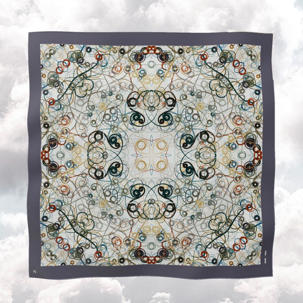 Scarves - Customizable silk squares - Whiplash - NEYMO PARIS