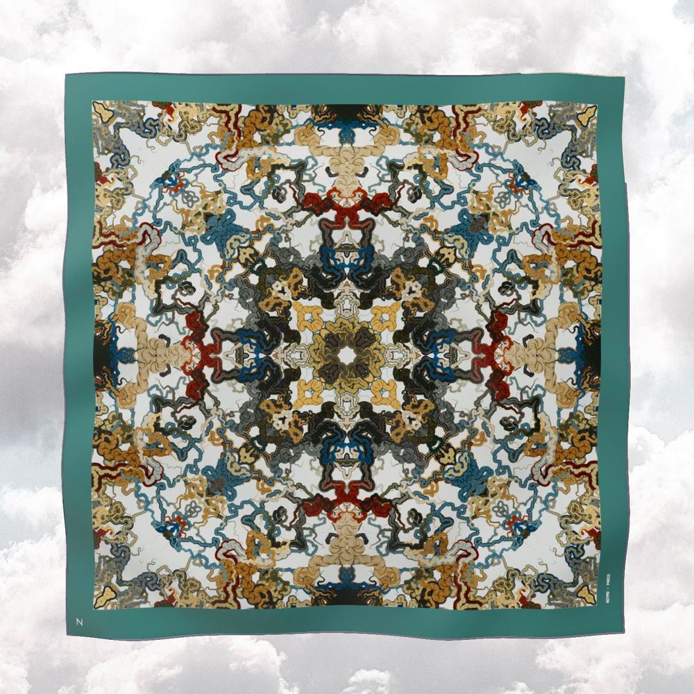 Scarves - Customizable silk squares - Whiplash - NEYMO PARIS