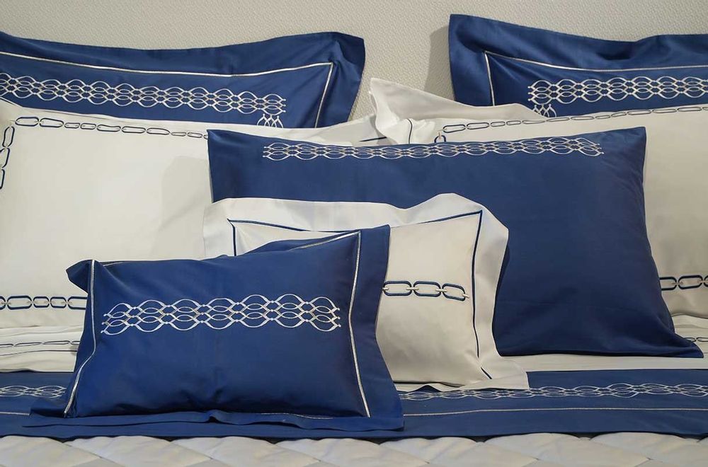 Bed linens - Sky Blue and Beverly Hills - MAISON CLAIRE