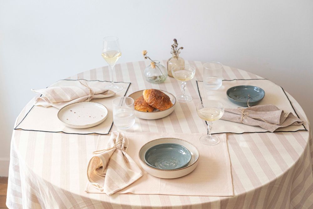 Linge de table textile - Linge de table Tensira, 100% coton - TENSIRA MADE IN AFRICA