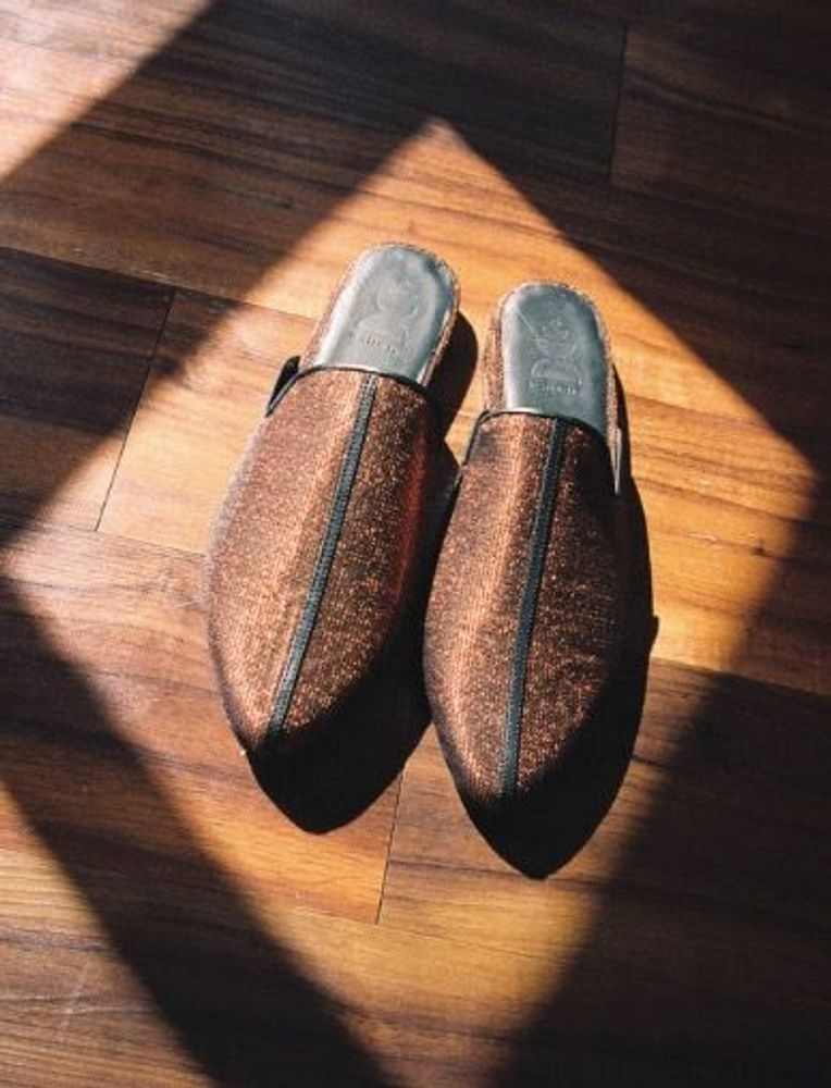 Chaussures - PANTOUFLES DE SALON PĒKÄK POUR FEMMES - ISLAND COPPER - IFSTHETIC