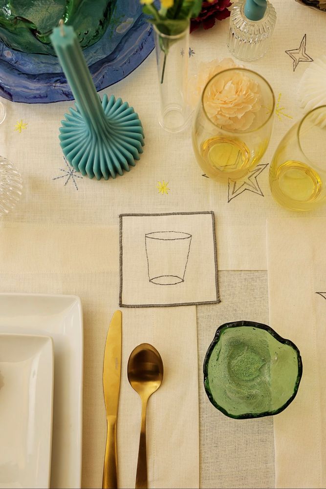 Decorative objects - Square Coasters set of 2 - HYA CONCEPT STORE