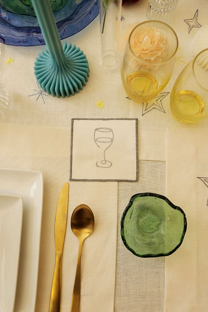 Decorative objects - Square Coasters set of 2 - HYA CONCEPT STORE