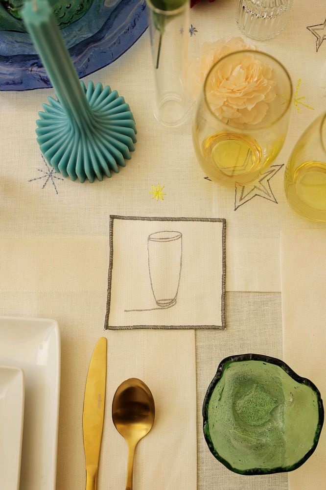 Decorative objects - Square Coasters set of 2 - HYA CONCEPT STORE