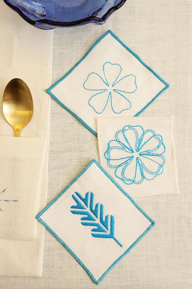 Decorative objects - Square Coasters set of 2 - HYA CONCEPT STORE
