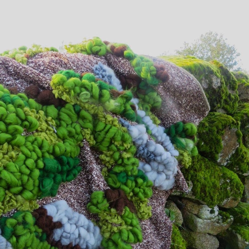 Unique pieces - MOSS, decorative tapestry - INES RIR & CO TEXTILE DESIGN