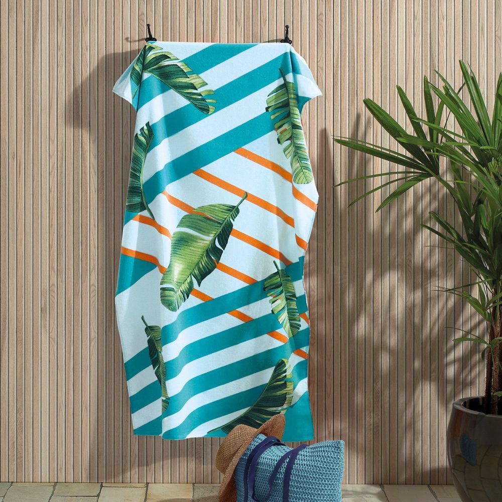 Bath towels - Printed Velour Beach Towel - DÖHLER