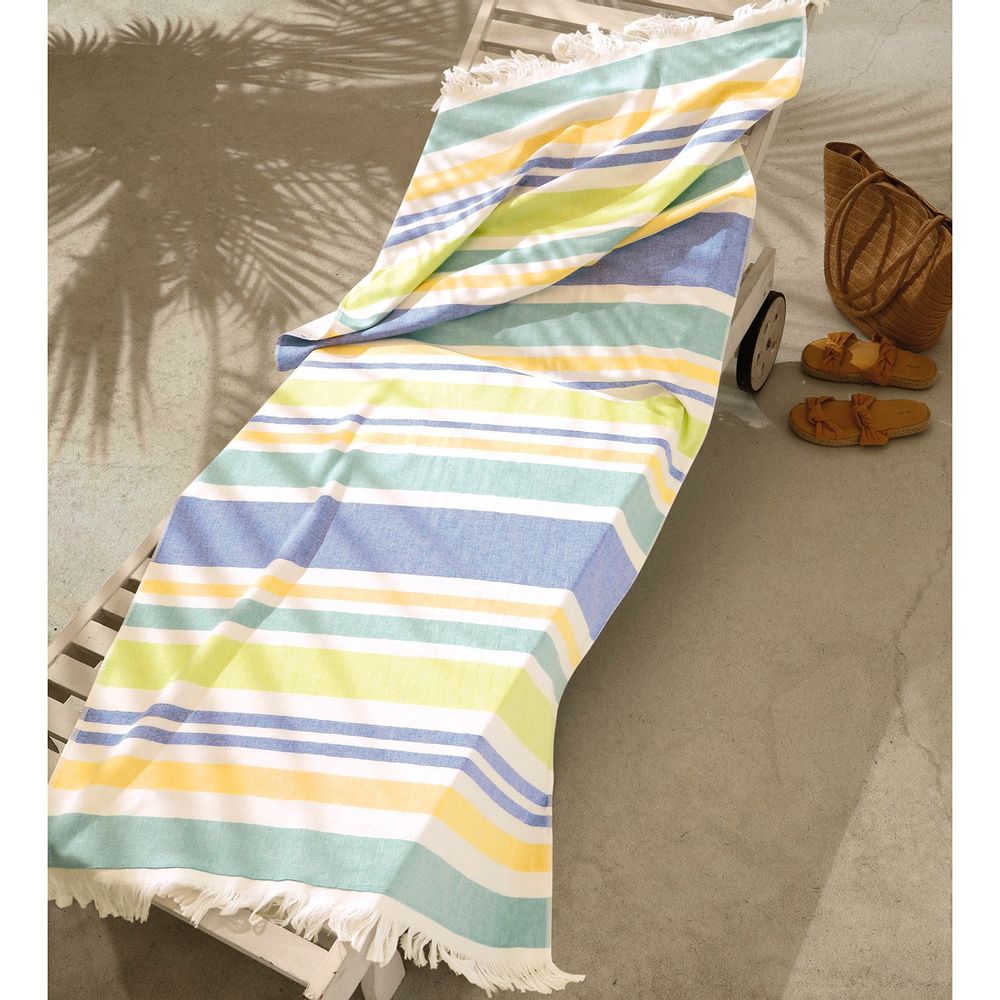 Bath towels - Solaris Beach Towels w/ Fringe - DÖHLER