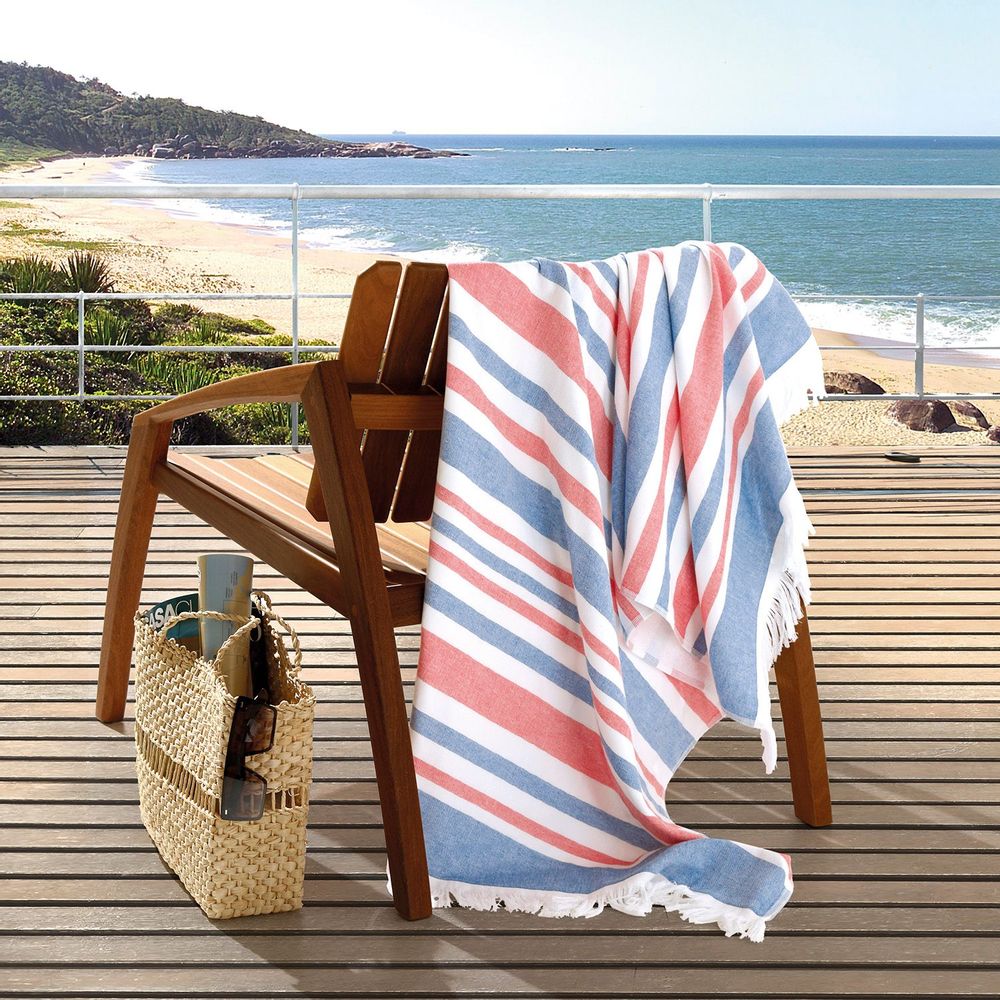 Bath towels - Solaris Beach Towels w/ Fringe - DÖHLER