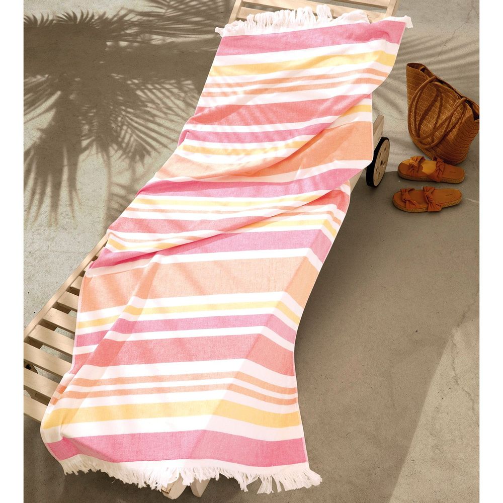 Bath towels - Solaris Beach Towels w/ Fringe - DÖHLER
