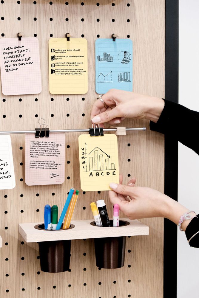 Ensembles muraux - Panneau Perforé Pegboard mobile - QUARK