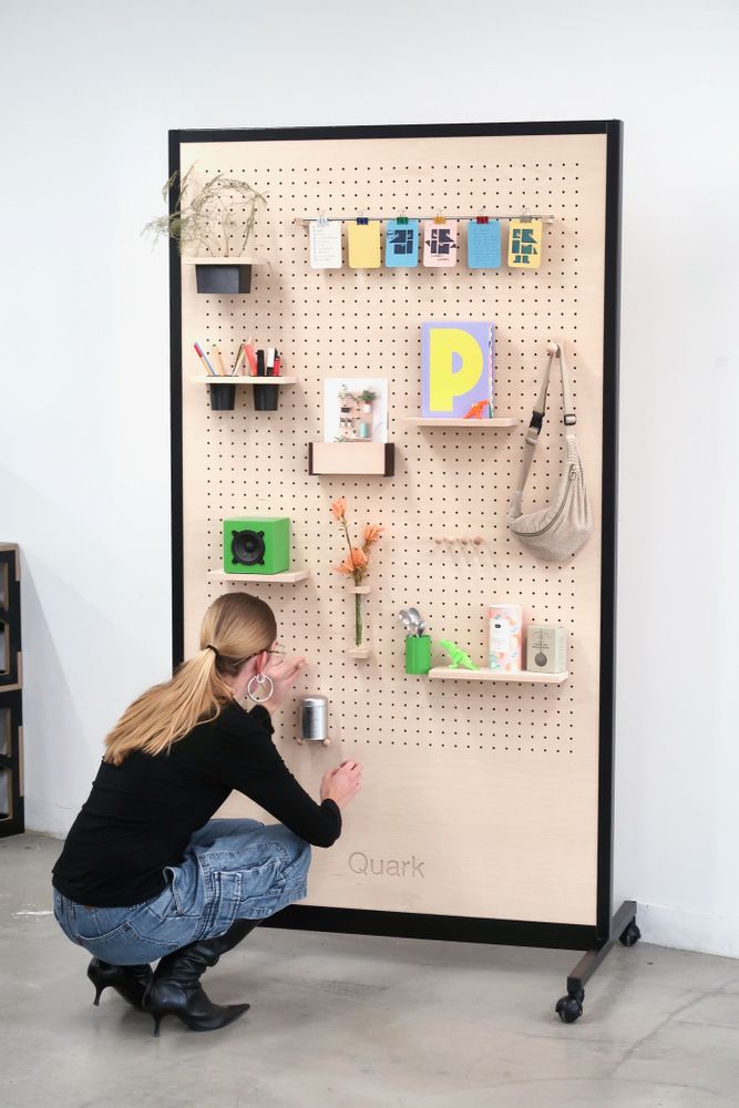 Ensembles muraux - Panneau Perforé Pegboard mobile - QUARK