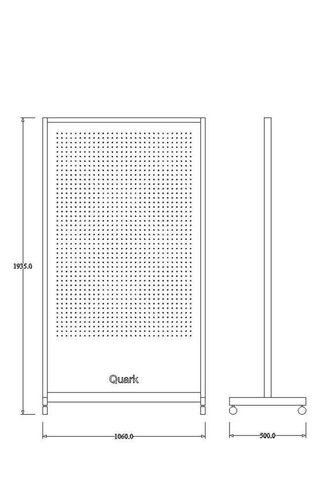 Ensembles muraux - Panneau Perforé Pegboard mobile - QUARK