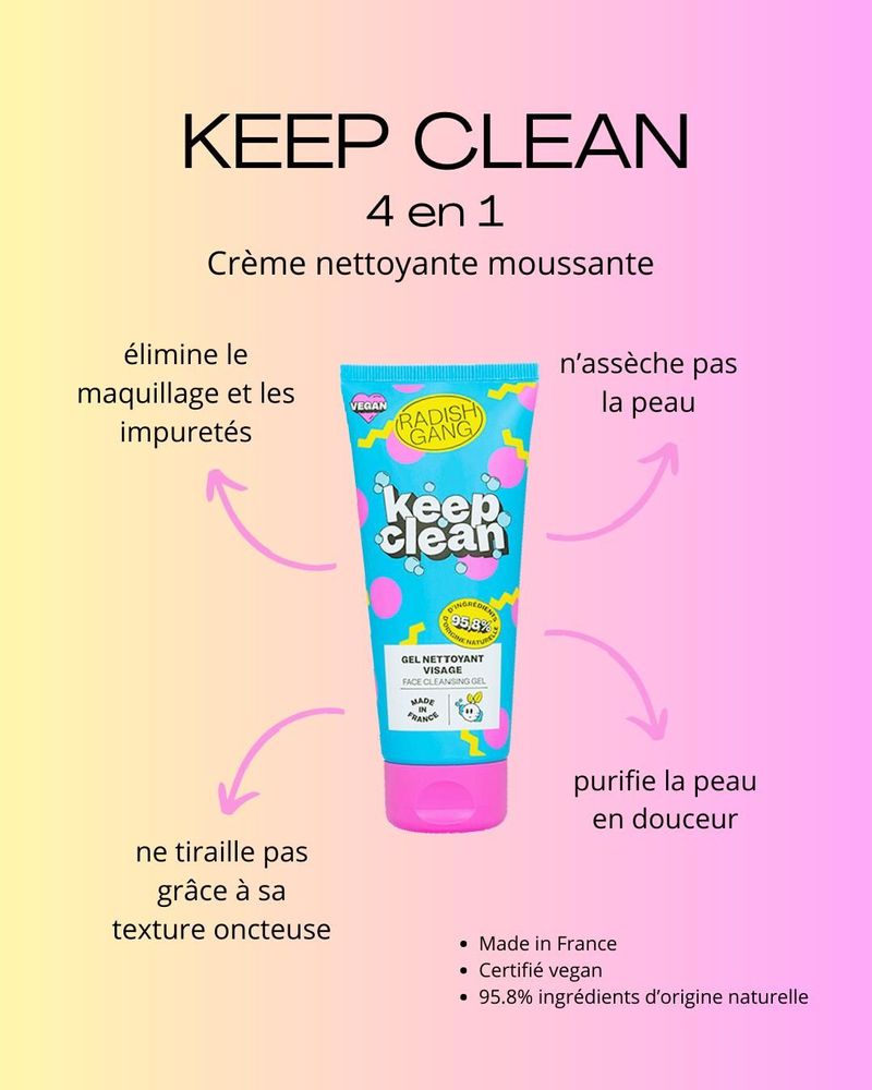 Beauty products - KEEP CLEAN - RADISH GANG