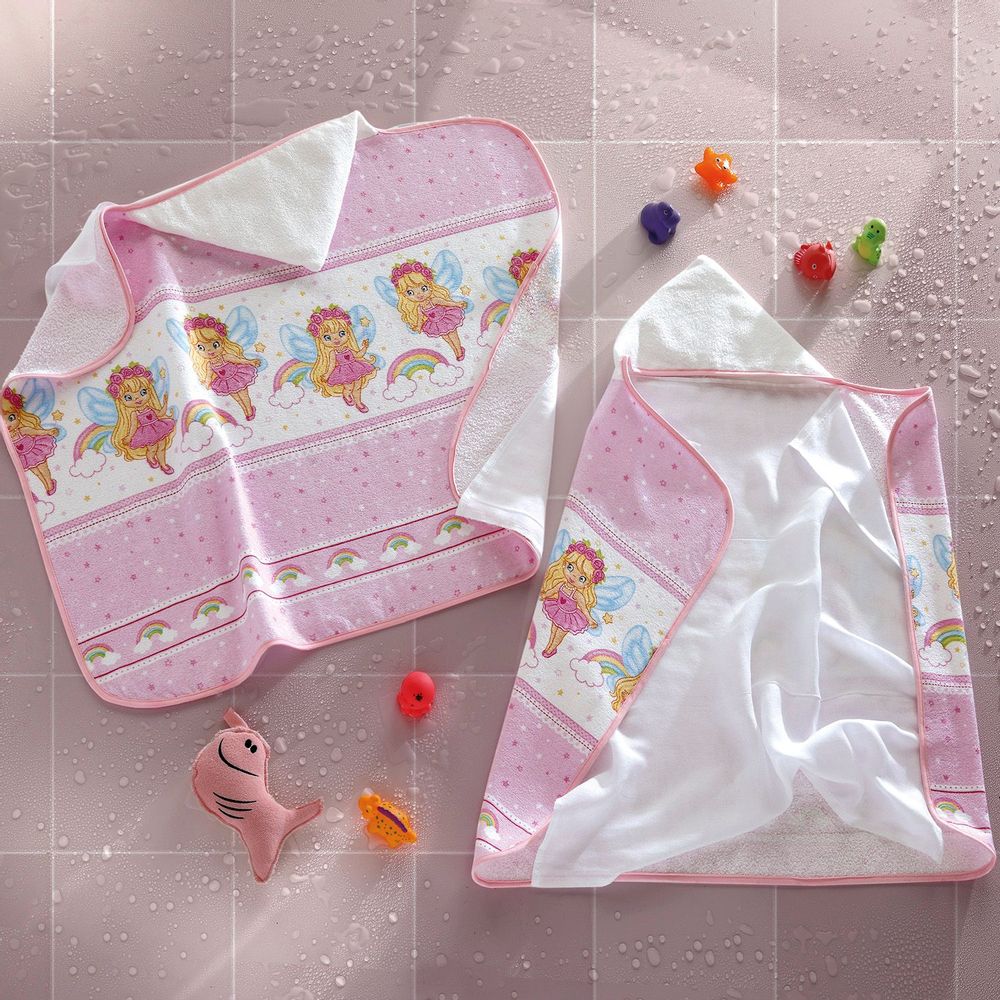 Children's bathtime - Velour Hooded Bath Towel - DÖHLER