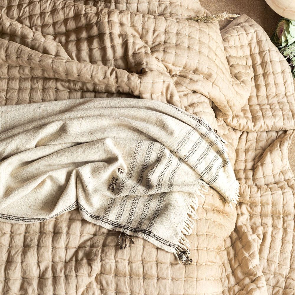 Linge de lit - COUETTE PEBBLE en lin - NEEM LIVING