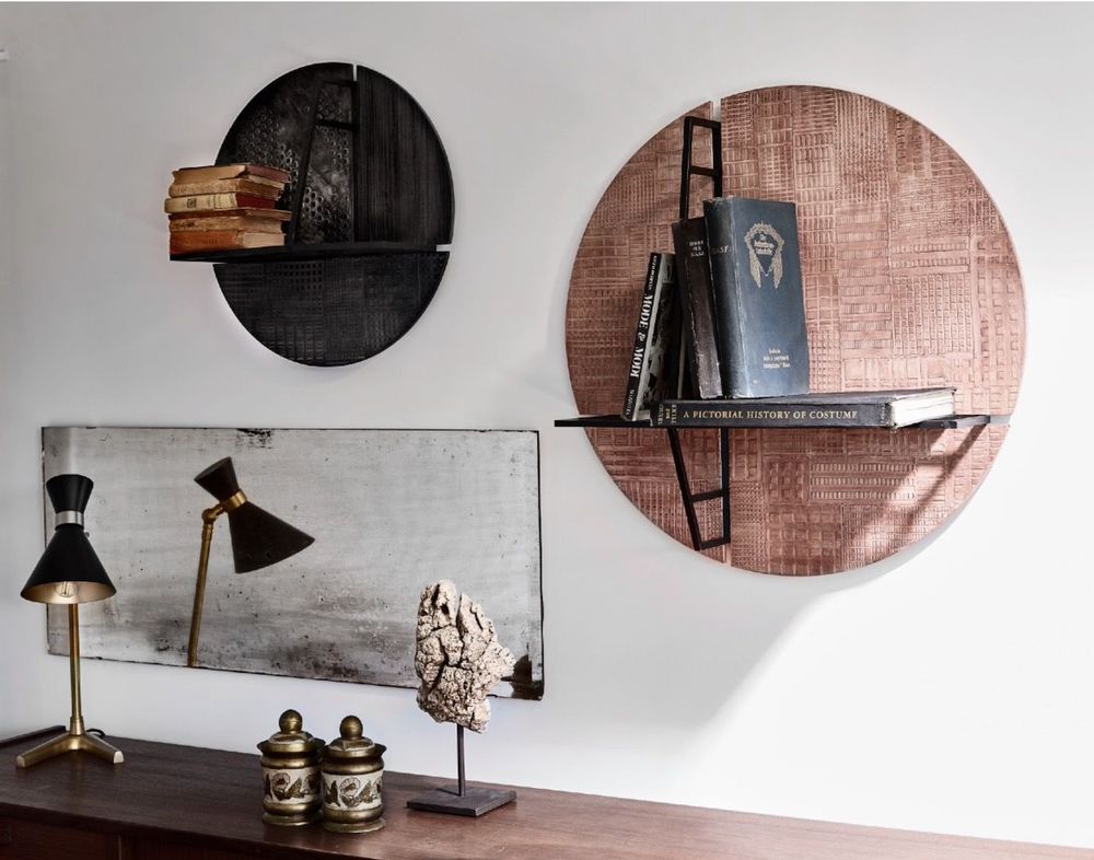 Design objects - NEVEL bookcase/MATERIA E MEMORIA coffee table - MOS DESIGN
