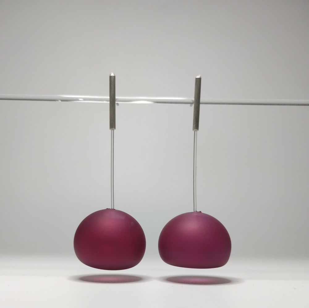 Bijoux - Boucles d'oreilles en verre soufflé - AGAPURNI