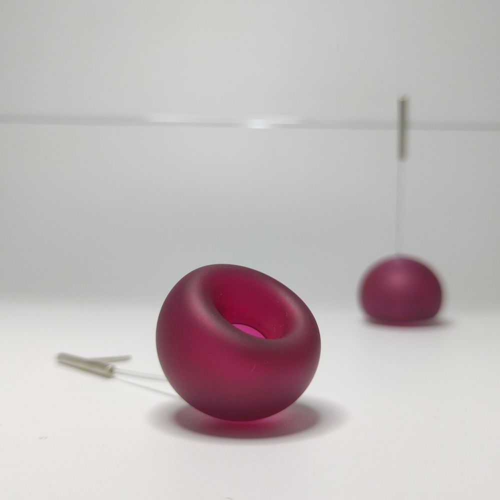 Bijoux - Boucles d'oreilles en verre soufflé - AGAPURNI