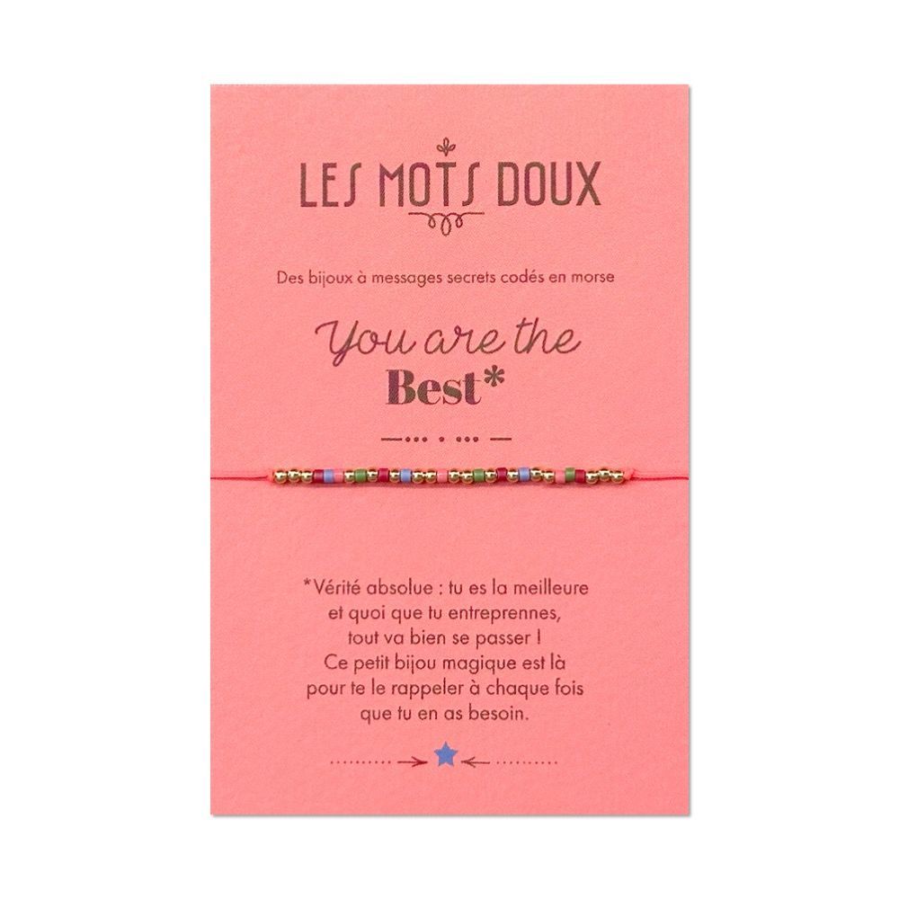Bijoux - Bracelet codé en morse : You're loved - LES MOTS DOUX