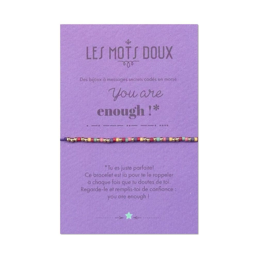 Bijoux - Bracelet codé en morse : You're loved - LES MOTS DOUX