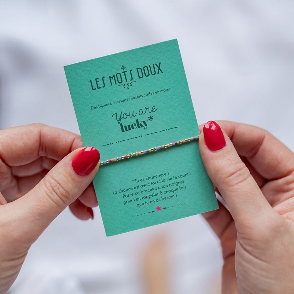 Bijoux - Bracelet codé en morse : You're loved - LES MOTS DOUX